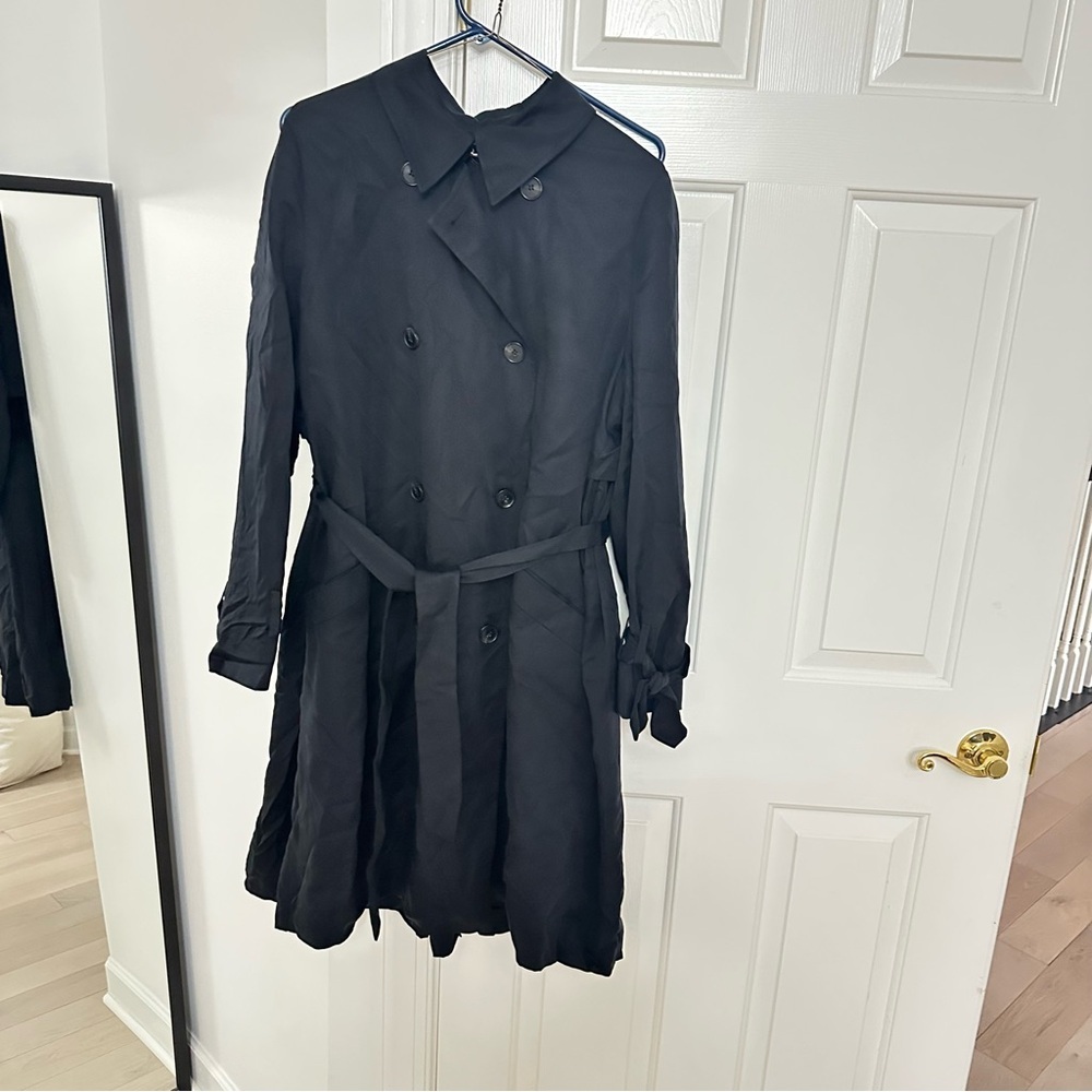All Saints Black Trench Coat